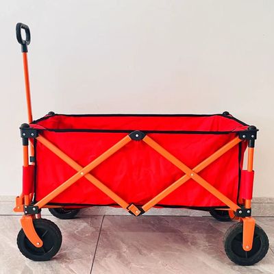 Simple Style Folding Four-Way Camping Cart Processing Custom Portable Portable Small Trolley