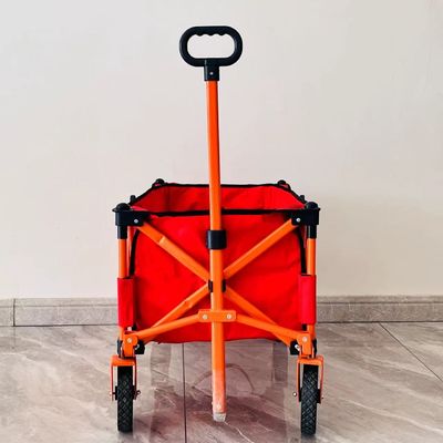 Simple Style Folding Four-Way Camping Cart Processing Custom Portable Portable Small Trolley