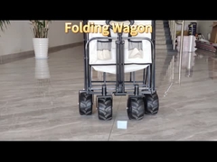 wholesale folding Camping Cart with PU wheels Adjustable Collapsible Beach wagon Extended Body